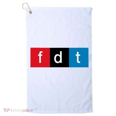 Foxtrot Delta Tango Protest Pun Golf Towel