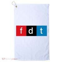 Foxtrot Delta Tango Protest Pun Golf Towel thumb 0