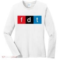 Foxtrot Delta Tango Protest Pun Women's Long Sleeve Shirt thumb 0