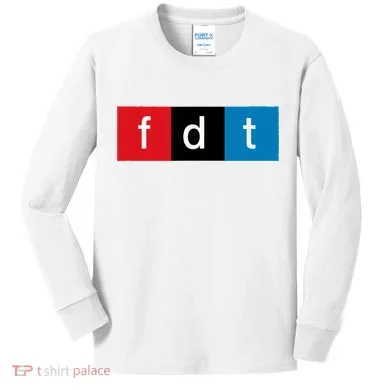 Foxtrot Delta Tango Protest Pun Kids Long Sleeve Shirt