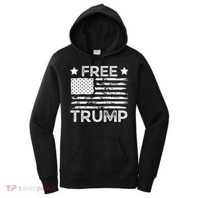 Free Donald Trump Republican Support  Women's Hoodie