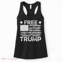 Free Donald Trump Republican Support  Women's Tank Top thumb 0