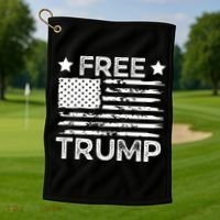 Free Donald Trump Republican Support  Golf Towel thumb 1