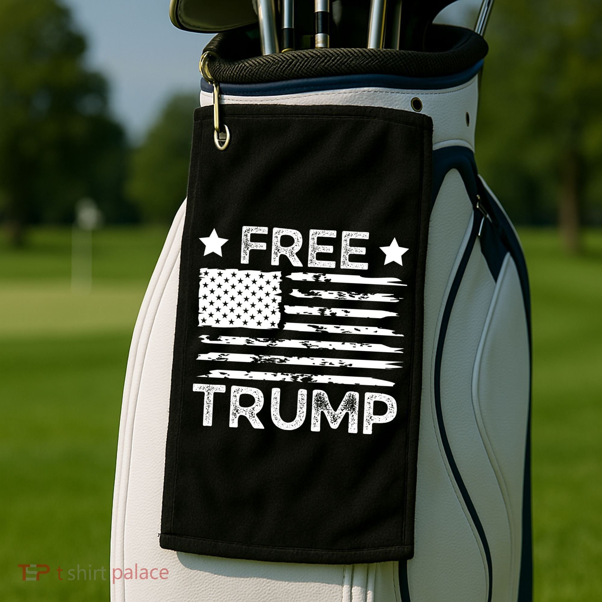 Free Donald Trump Republican Support  Golf Towel