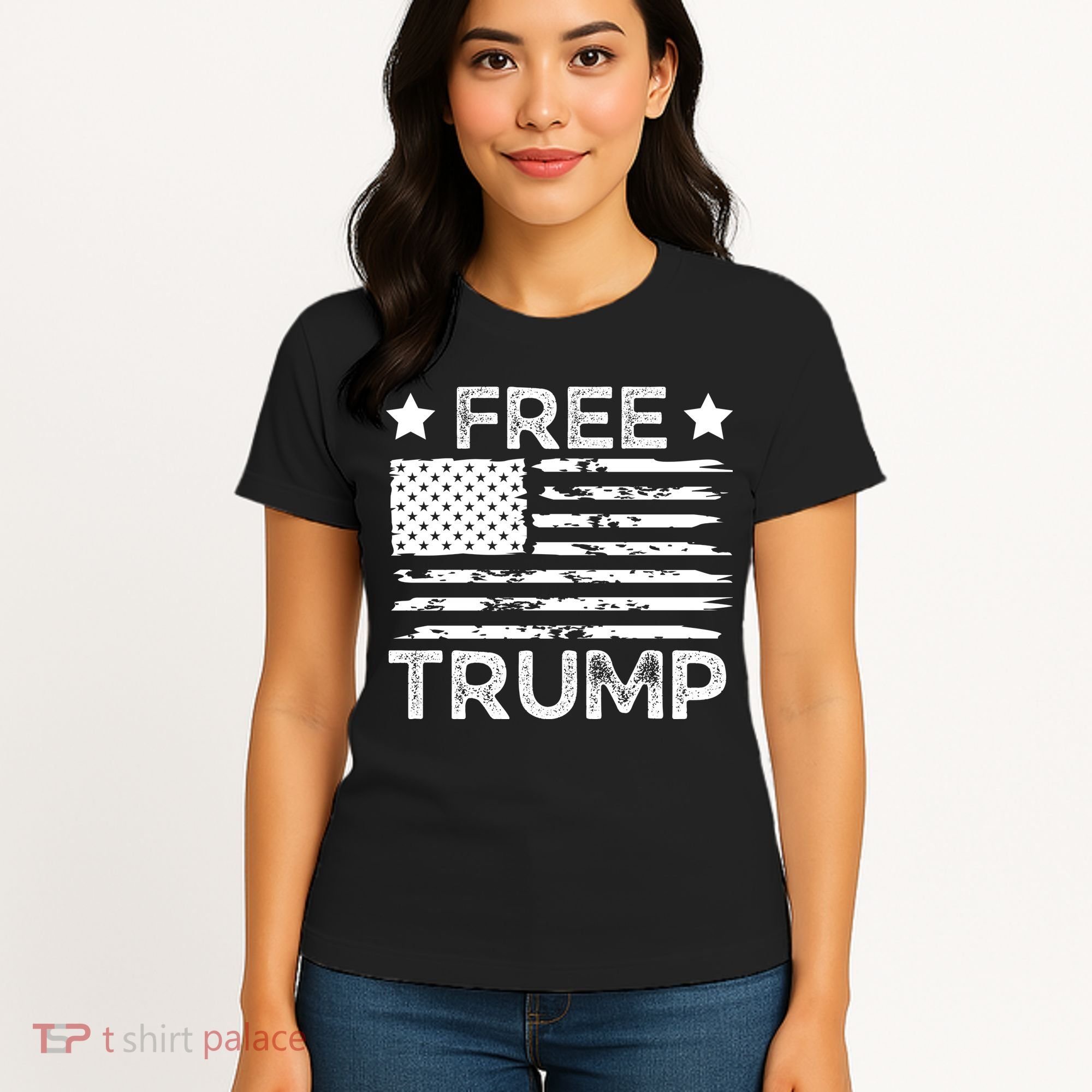Free Donald Trump Republican Support  Women's T-Shirt