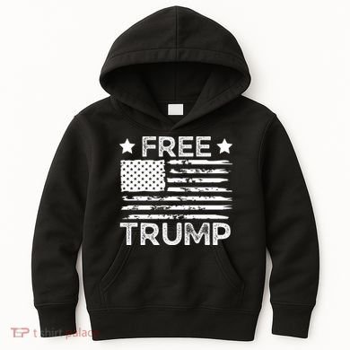 Free Donald Trump Republican Support  Kids Hoodie