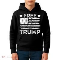 Free Donald Trump Republican Support  Kids Hoodie thumb 4