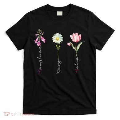 Foxglove Daisy Tulip Floral T-Shirt