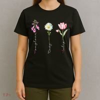 Foxglove Daisy Tulip Floral T-Shirt thumb 4