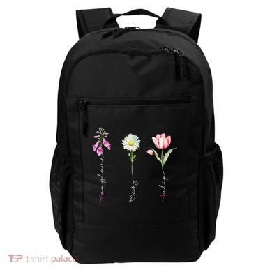 Foxglove Daisy Tulip Floral Backpack