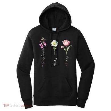 Foxglove Daisy Tulip Floral Women's Hoodie