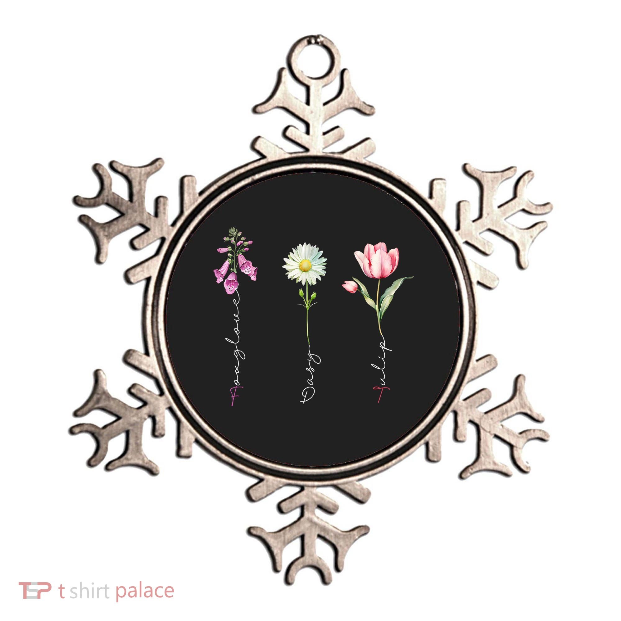 Foxglove Daisy Tulip Floral Ornament
