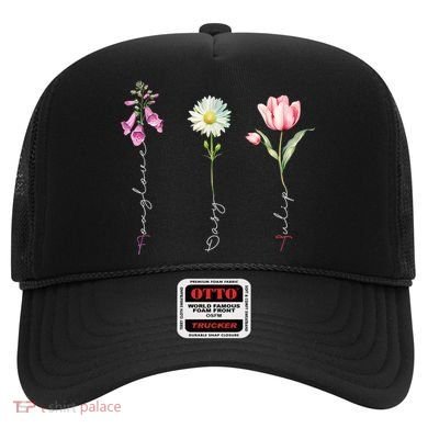 Foxglove Daisy Tulip Floral Hat