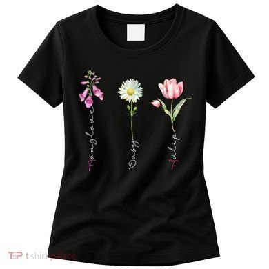 Foxglove Daisy Tulip Floral Women's T-Shirt