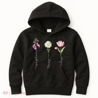 Foxglove Daisy Tulip Floral Kids Hoodie thumb 0