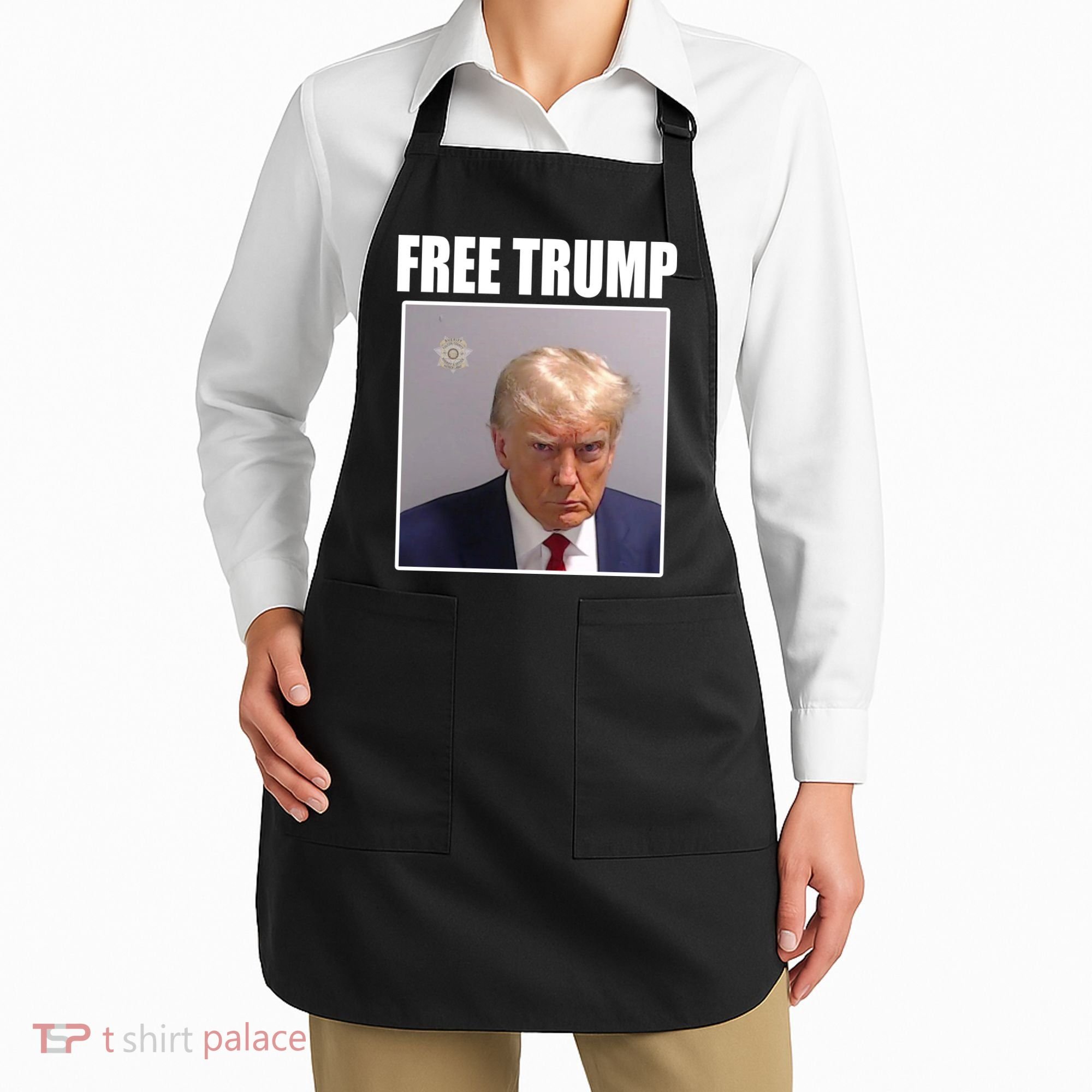 Free Donald Trump Mugshot Election Apron
