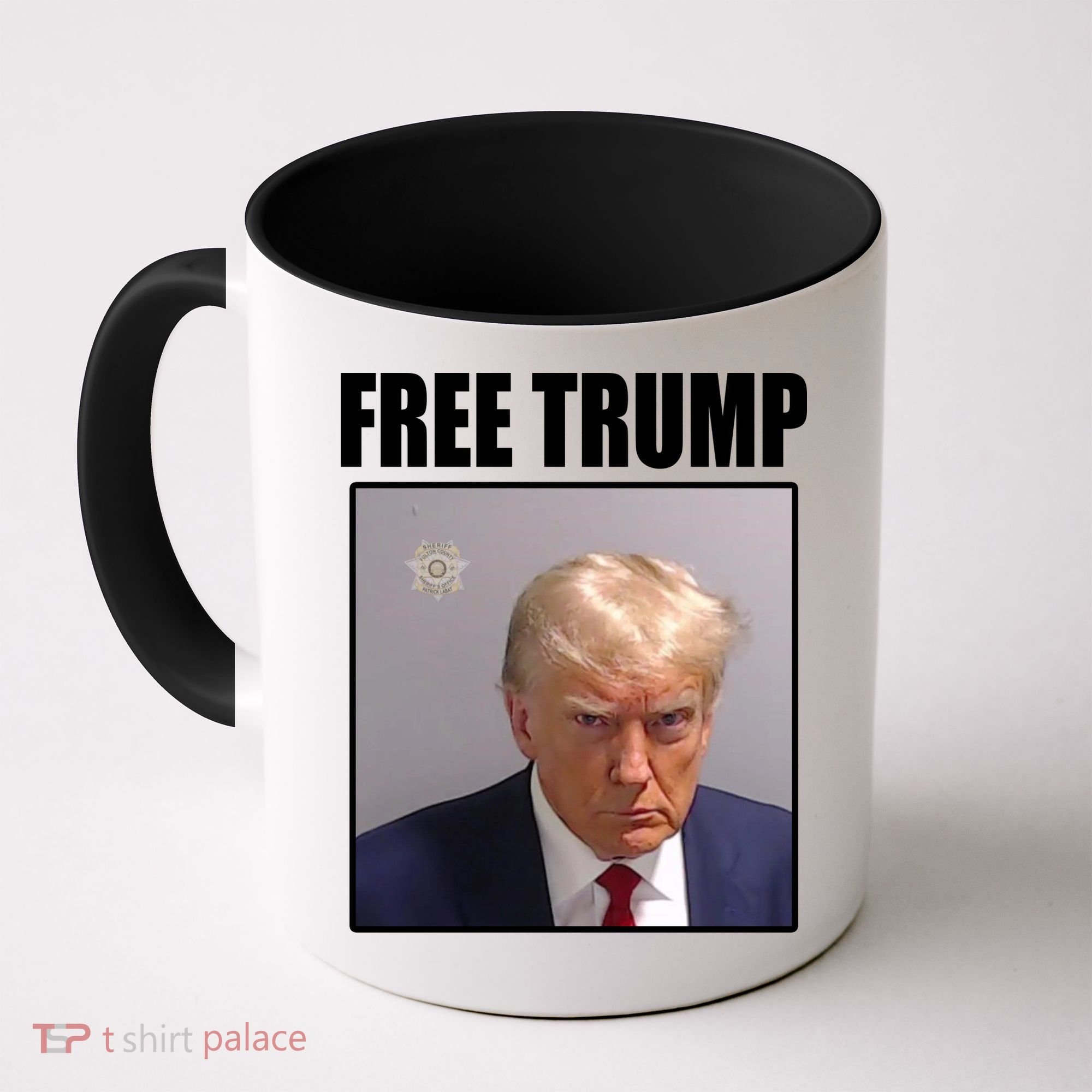 Free Donald Trump Mugshot Election Coffee Mug