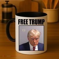 Free Donald Trump Mugshot Election Coffee Mug thumb 4