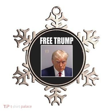 Free Donald Trump Mugshot Election Ornament