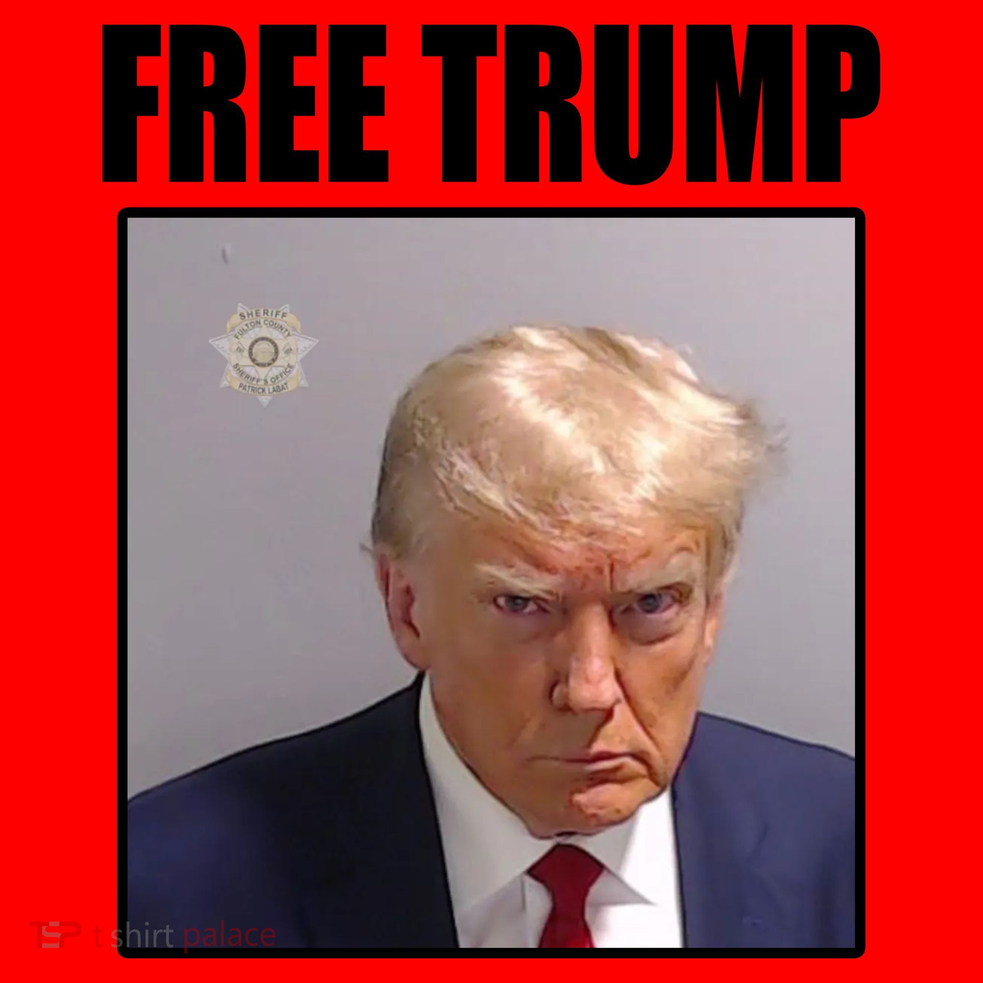 Free Donald Trump Mugshot Election Santa Hat