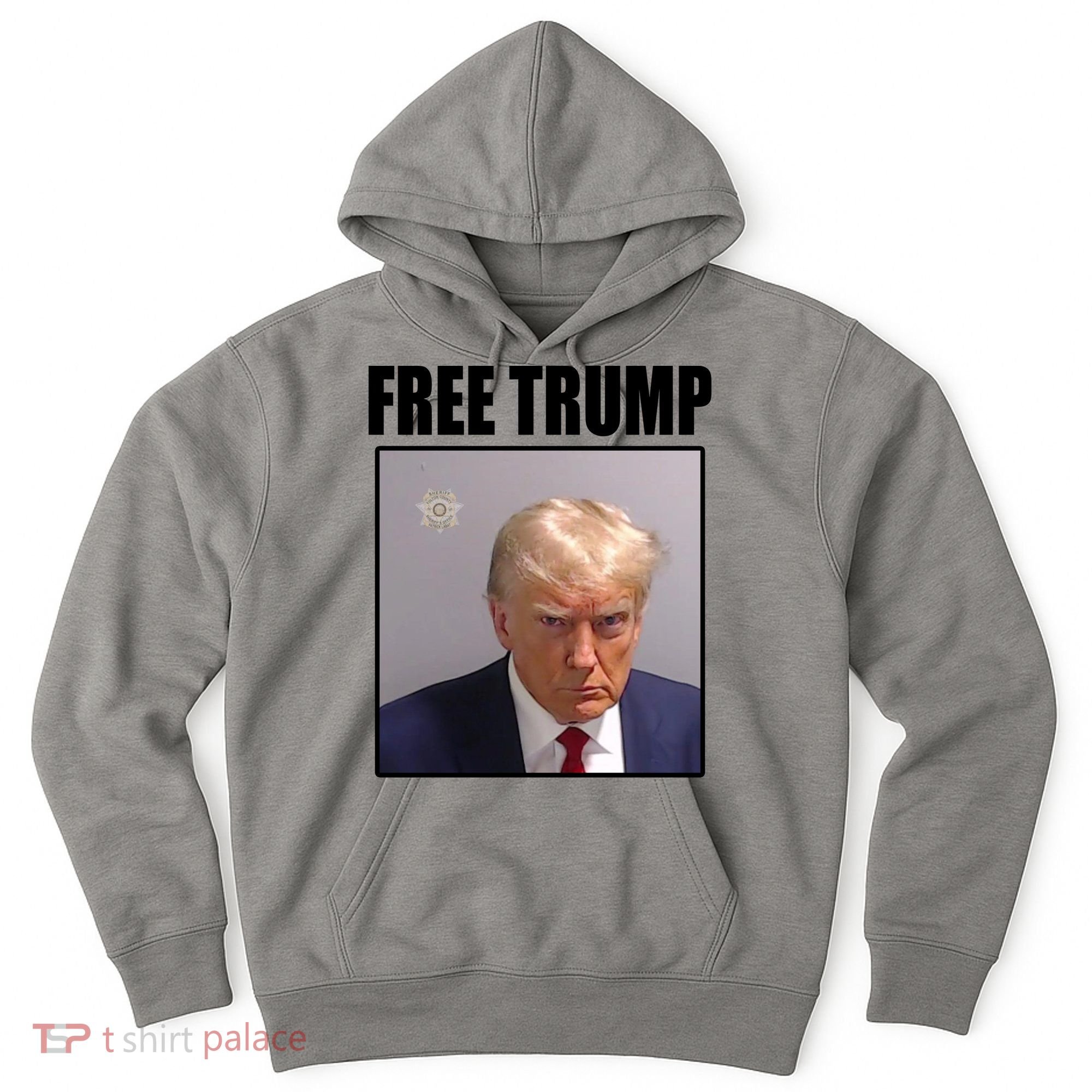 Free Donald Trump Mugshot Election Hoodie