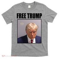 Free Donald Trump Mugshot Election T-Shirt thumb 0