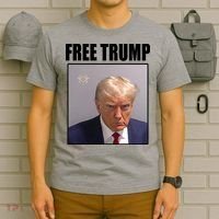 Free Donald Trump Mugshot Election T-Shirt thumb 6