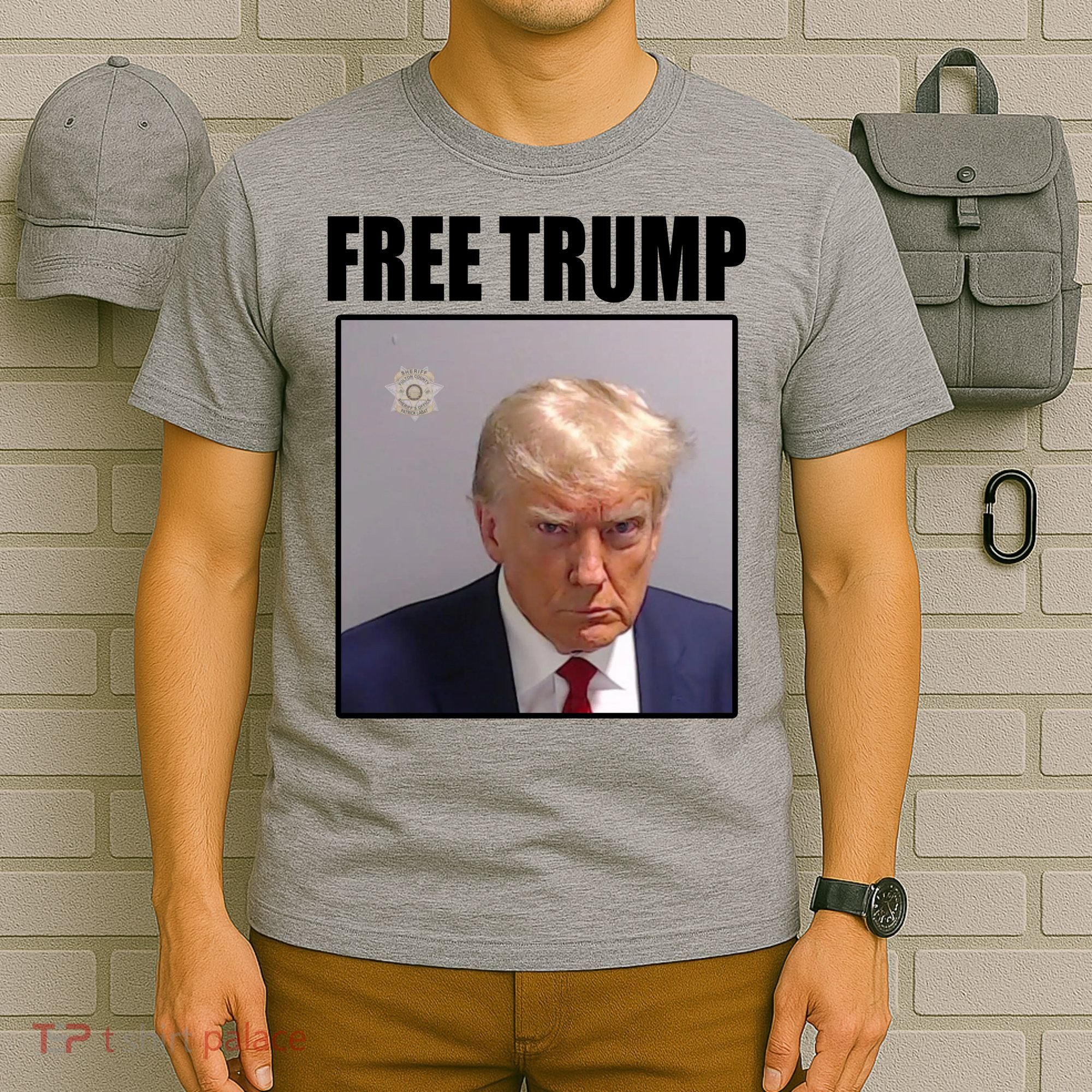 Free Donald Trump Mugshot Election T-Shirt
