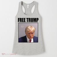Free Donald Trump Mugshot Election Women's Tank Top thumb 0