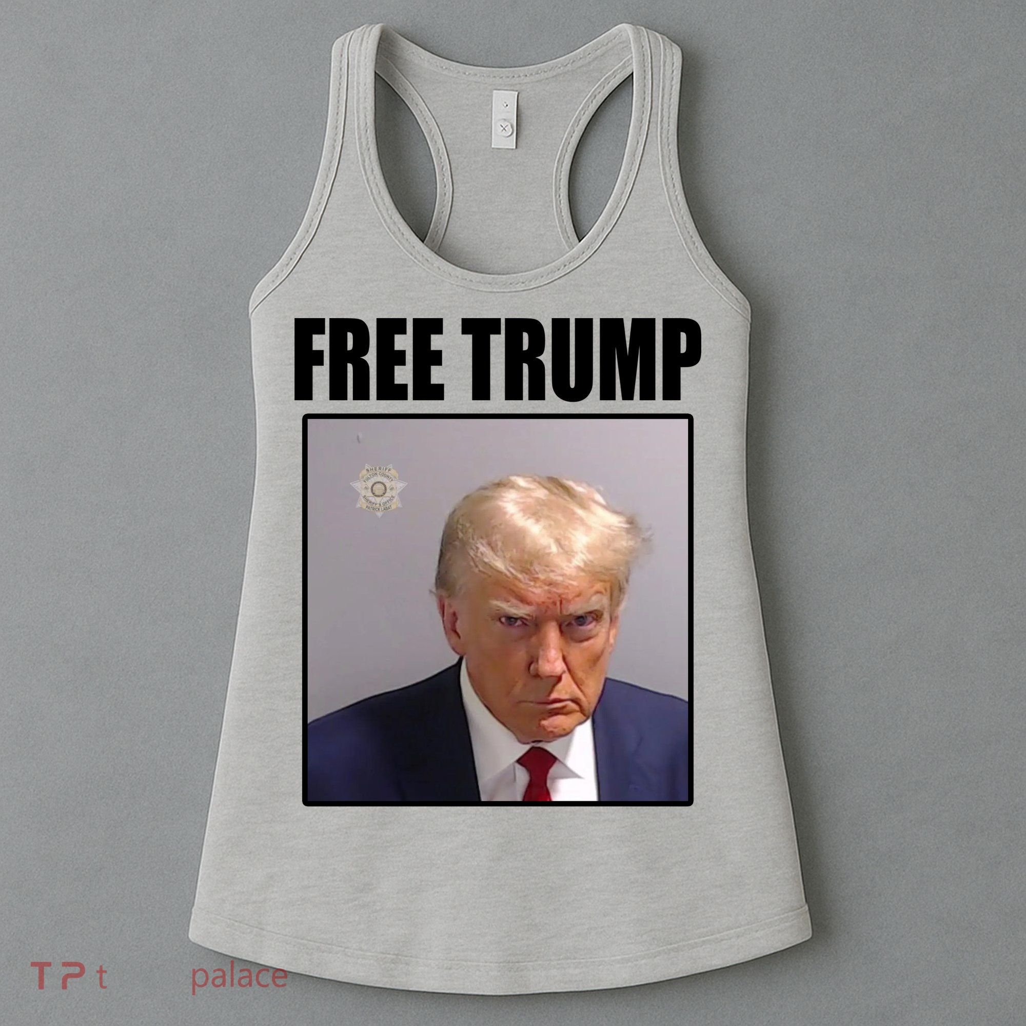 Free Donald Trump Mugshot Election Women's Tank Top