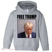 Free Donald Trump Mugshot Election Toddler Hoodie thumb 0