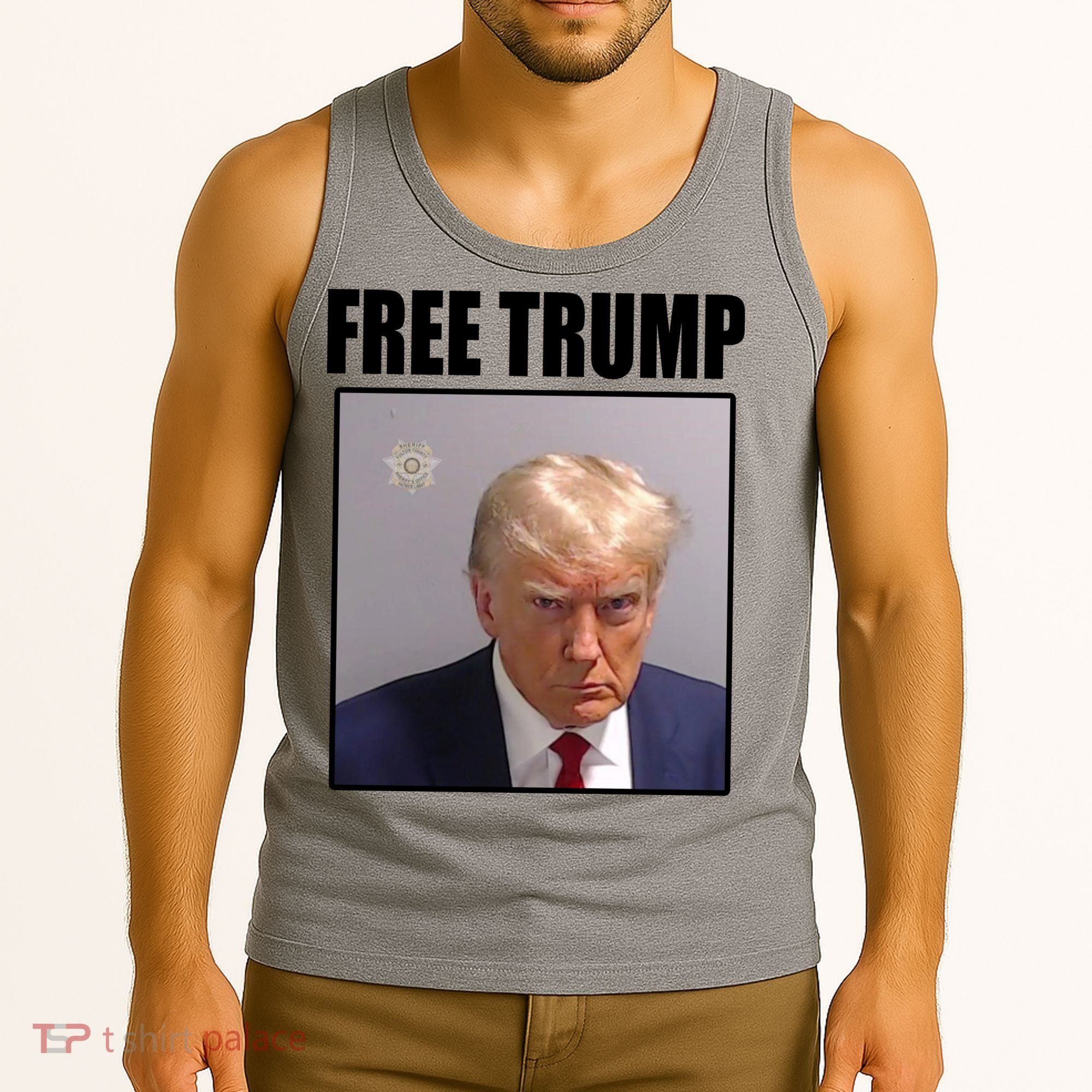 Free Donald Trump Mugshot Election Tank Top