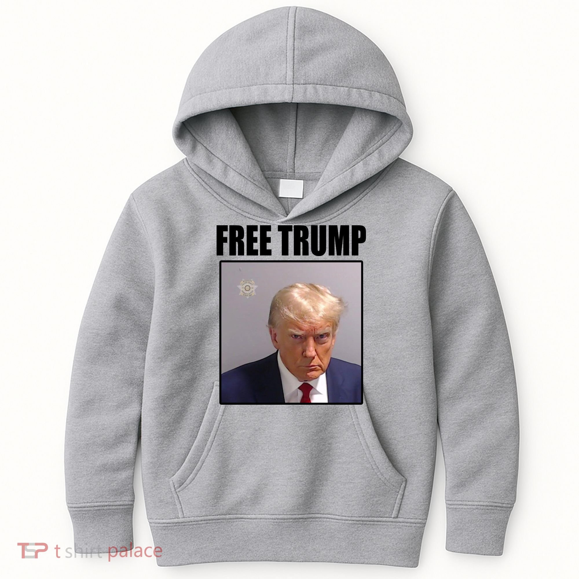 Free Donald Trump Mugshot Election Kids Hoodie