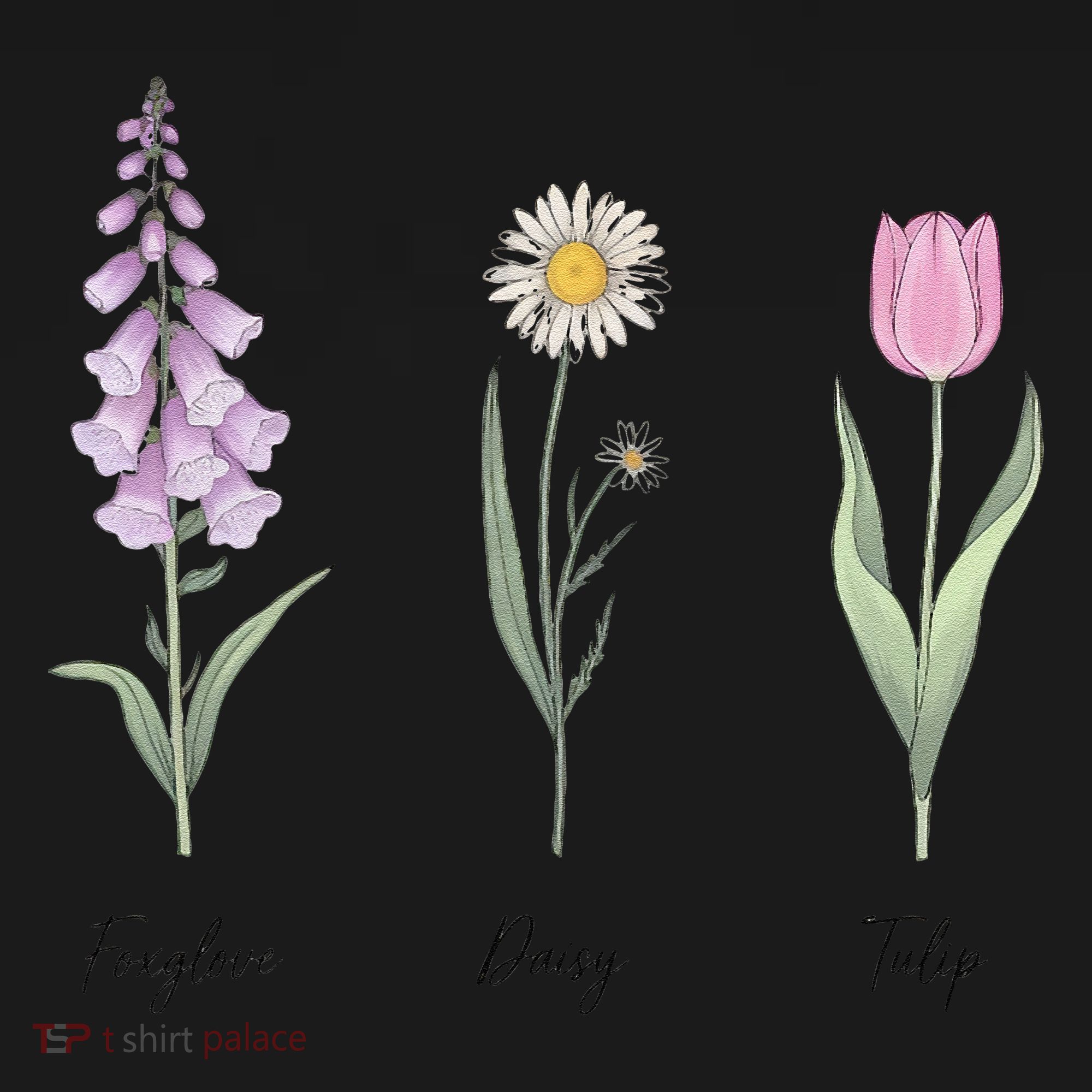 FOXGLOVE DAISY TULIP Floral Nature Apparel for Flower Apron