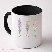 FOXGLOVE DAISY TULIP Floral Nature Apparel for Flower Coffee Mug thumb 0