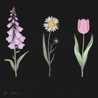 FOXGLOVE DAISY TULIP Floral Nature Apparel for Flower Women's Hoodie thumb 2