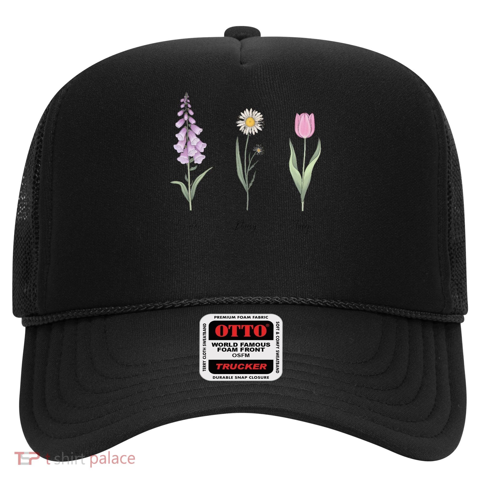 FOXGLOVE DAISY TULIP Floral Nature Apparel for Flower Hat