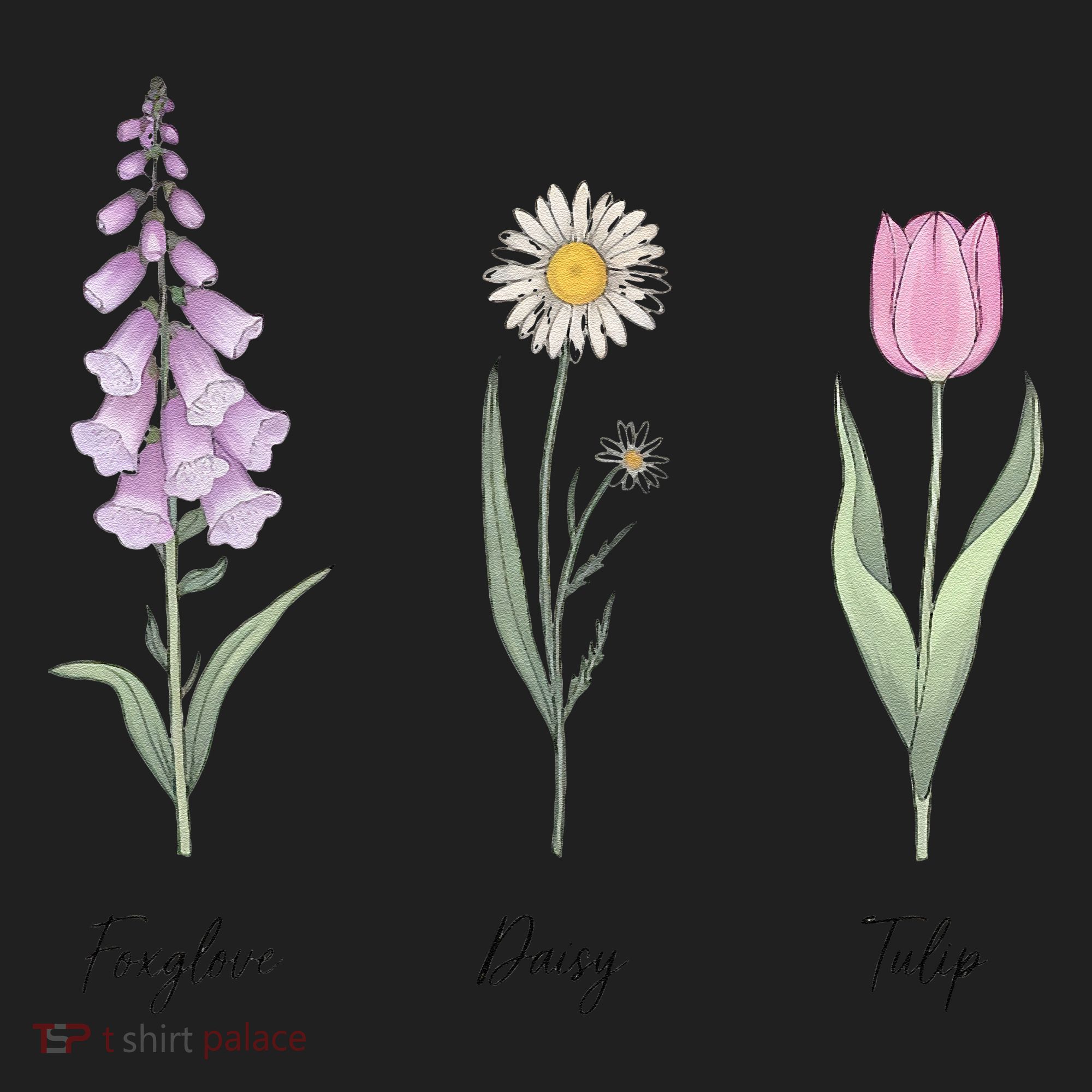 FOXGLOVE DAISY TULIP Floral Nature Apparel for Flower Hat