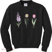 FOXGLOVE DAISY TULIP Floral Nature Apparel for Flower Kids Sweatshirt thumb 0