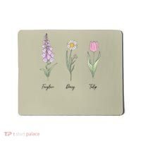FOXGLOVE DAISY TULIP Floral Nature Apparel for Flower Mousepad thumb 0