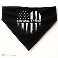 Free Donald Trump Republican Support USA-Made Doggie Bandana thumb 0