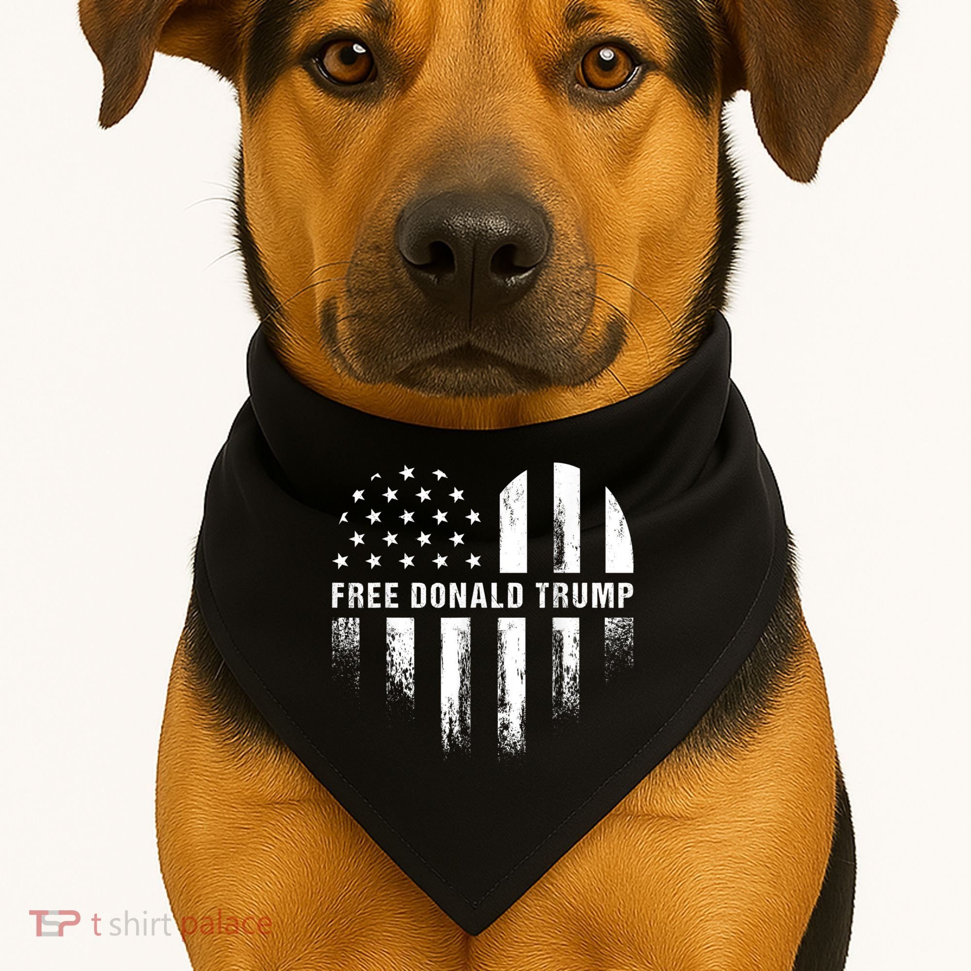 Free Donald Trump Republican Support USA-Made Doggie Bandana