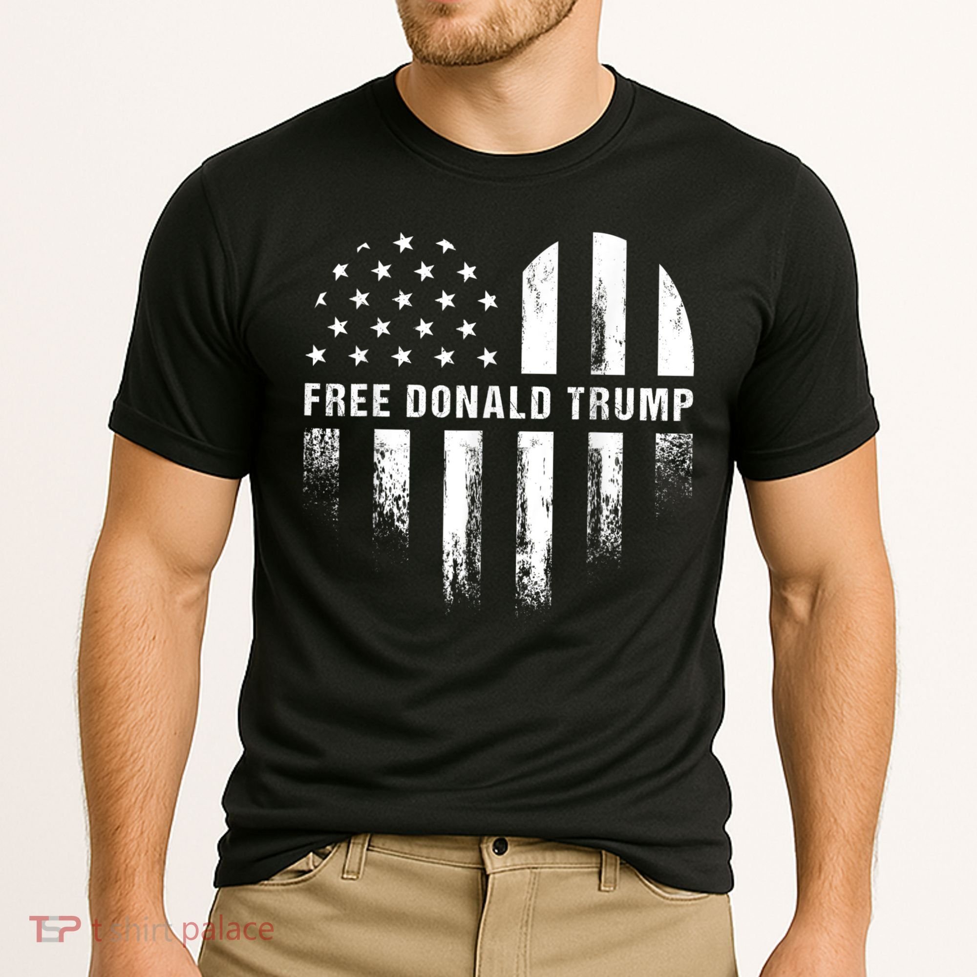 Free Donald Trump Republican Support Cooling Performance Crew T-Shirt