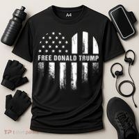 Free Donald Trump Republican Support Cooling Performance Crew T-Shirt thumb 3