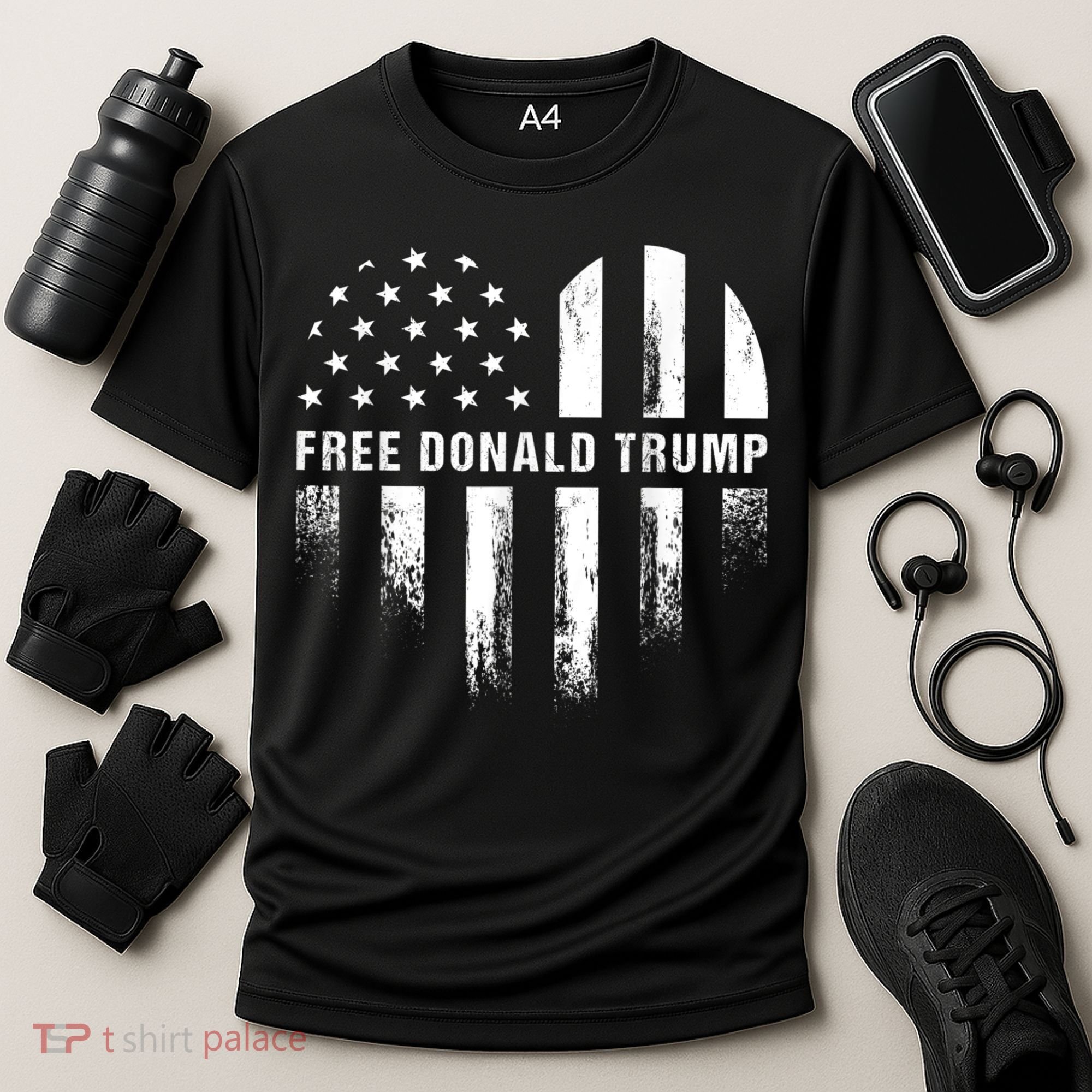 Free Donald Trump Republican Support Cooling Performance Crew T-Shirt