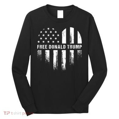 Free Donald Trump Republican Support Long Sleeve Shirt