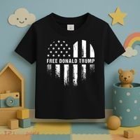 Free Donald Trump Republican Support Toddler T-Shirt thumb 3