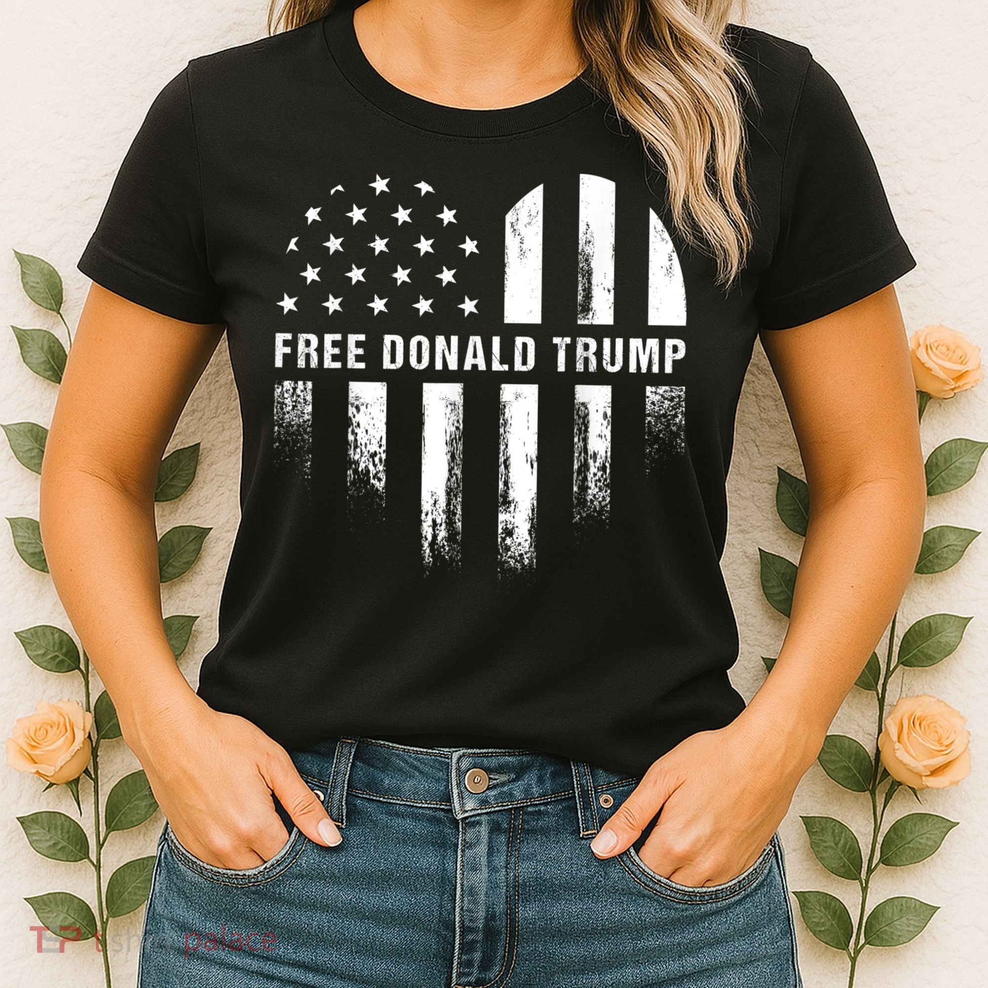 Free Donald Trump Republican Support Women's T-Shirt