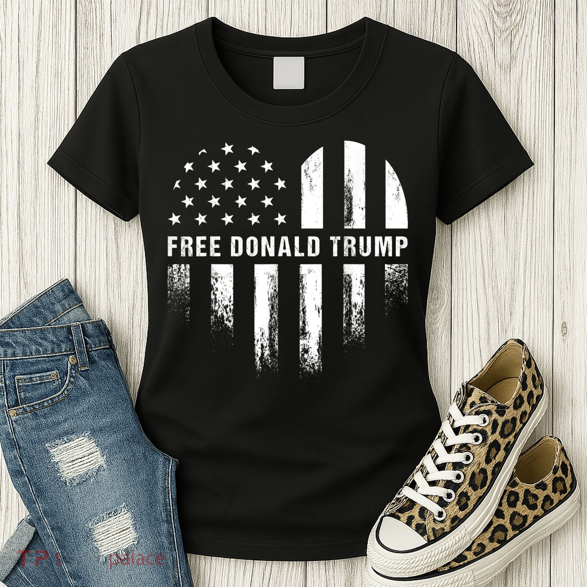 Free Donald Trump Republican Support Women's T-Shirt