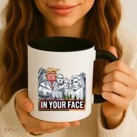 Funny Donald Trump Added To Mt. Rushmore In Your Face Coffee Mug thumb 3